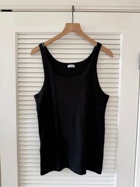 Dolce & Gabbana Men’s Black Ribbed Cotton Tank